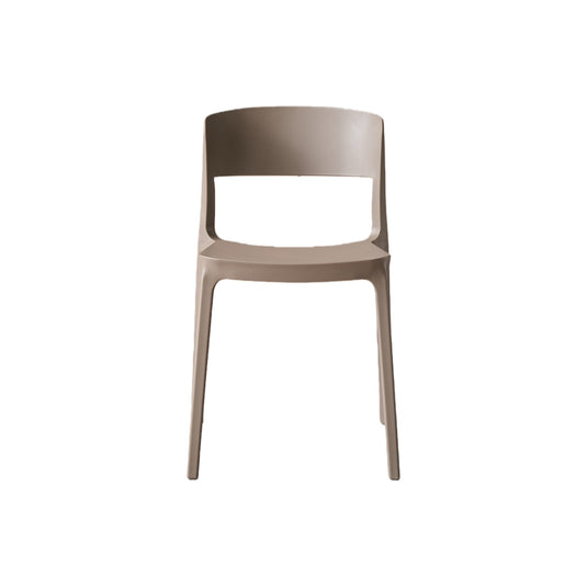 Silla Mónaco, Color Taupe, con Espaldar y Diseño Moderno