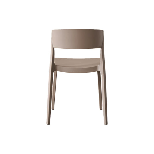 Set de 4 Sillas Mónaco, Color Taupe, con Espaldar y Diseño Moderno
