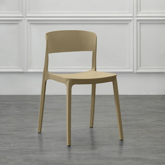 Set de 4 Sillas Mónaco, Color Khaki, con Espaldar y Diseño Moderno