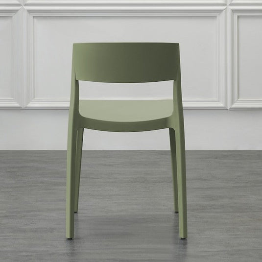 Set de 4 Sillas Mónaco, Color Verde, con Espaldar y Diseño Moderno