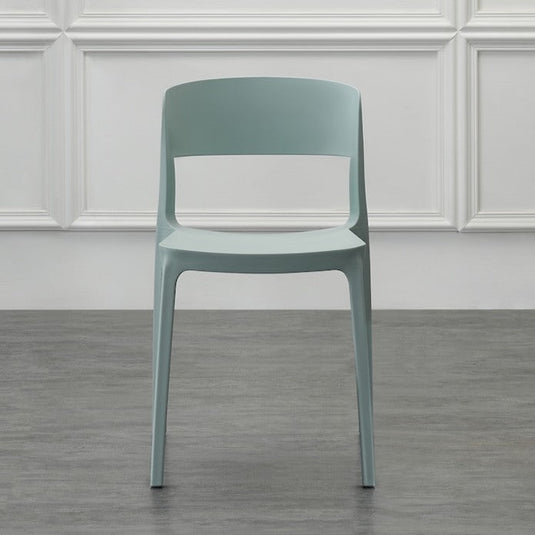 Set de 4 Sillas Mónaco, Color Azul Claro, con Espaldar y Diseño Moderno
