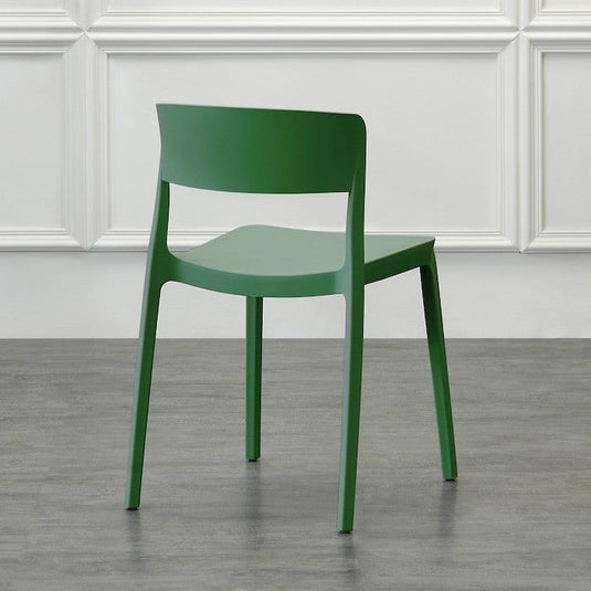 Set de 4 Sillas Mónaco, Color Verde Olivo, con Espaldar y Diseño Moderno