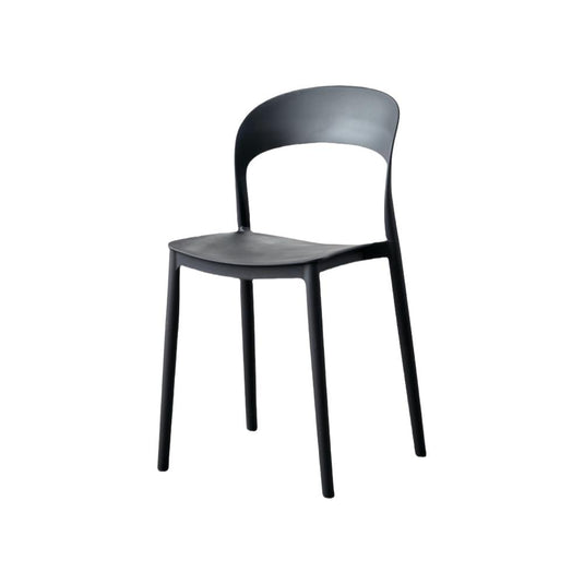 Set de 2 Sillas Patrick, Color Negro, con Espaldar y Diseño Moderno