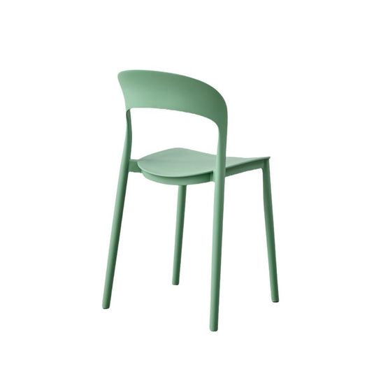 Set de 4 Sillas Patrick, Color Verde Oliva, con Espaldar y Diseño Moderno