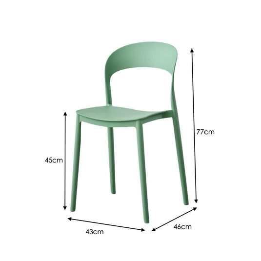 Silla Patrick, Color Verde Oliva, con Espaldar y Diseño Moderno