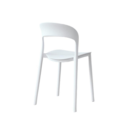 Set de 4 Sillas Patrick, Color Blanco, con Espaldar y Diseño Moderno