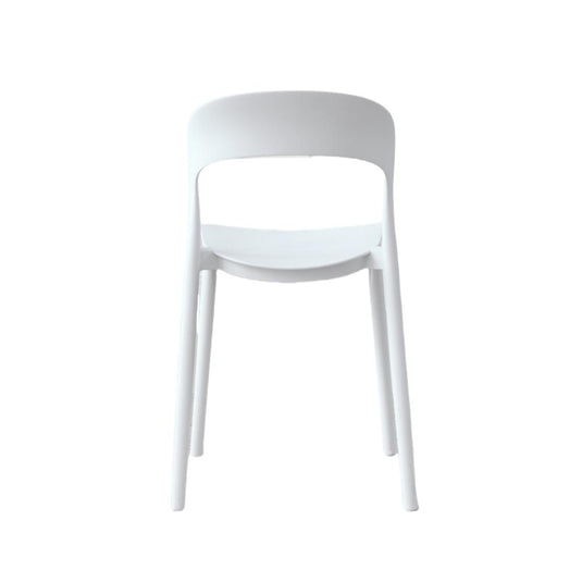 Silla Patrick, Color Blanco, con Espaldar y Diseño Moderno