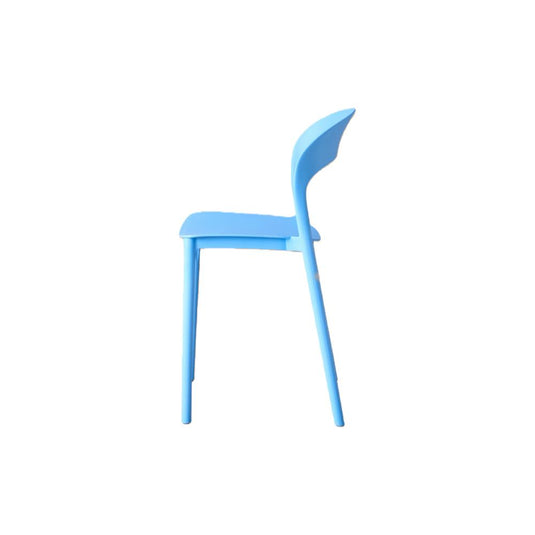 Set de 2 Sillas Patrick, Color Azul, con Espaldar y Diseño Moderno