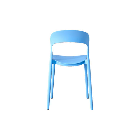 Set de 2 Sillas Patrick, Color Azul, con Espaldar y Diseño Moderno