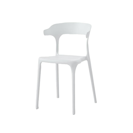 Set de 2 Sillas Elena, Color Blanco, con Espaldar y Diseño Moderno