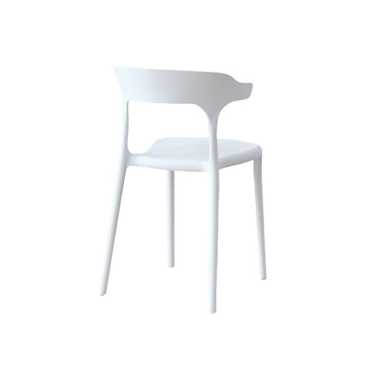 Set de 2 Sillas Elena, Color Blanco, con Espaldar y Diseño Moderno
