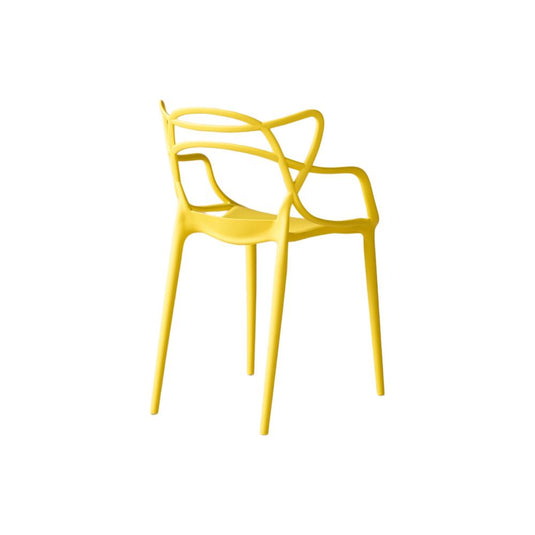 Set de 2 Sillas Palermo, Color Amarillo, con Espaldar y Diseño Moderno