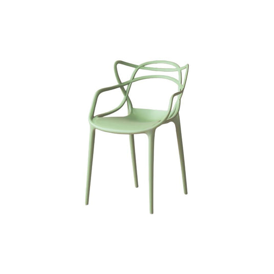 Set de 2 Sillas Palermo, Verde Claro, con Espaldar y Diseño Moderno