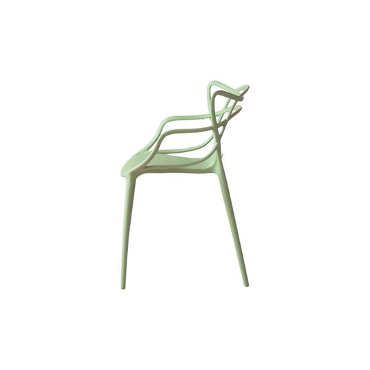 Set de 2 Sillas Palermo, Verde Claro, con Espaldar y Diseño Moderno