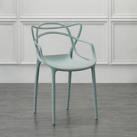 Set de 2 Sillas Palermo, Color Azul Claro, con Espaldar y Diseño Moderno