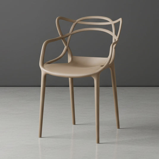 Silla Palermo, Color Taupe, con Espaldar y Diseño Moderno