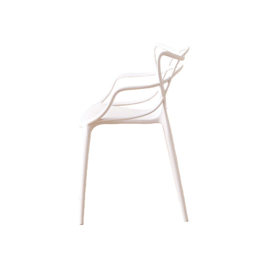 Silla Palermo, Color Blanco, con Espaldar y Diseño Moderno