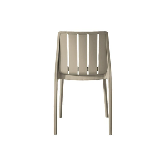 Silla Alice, Taupe, con Espaldar y Diseño Minimalista