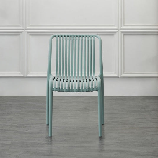 Set de 2 Sillas Terra, Color Azul Claro, con Espaldar