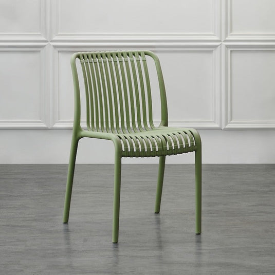 Set de 4 Sillas Terra, Color Verde, con Espaldar