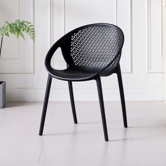 Silla Selva con Brazos, Color Negro, con Espaldar