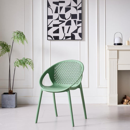 Silla Selva con Brazos, Color Verde Olivo, con Espaldar