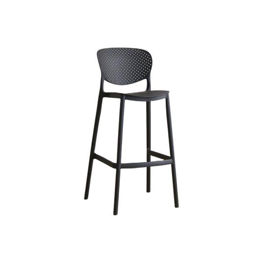 Set de 4 Sillas para Bar Río, Color Negro, Diseño Moderno