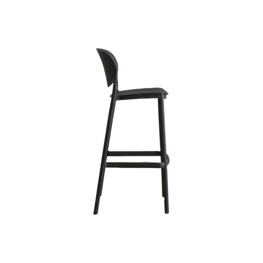 Set de 4 Sillas para Bar Río, Color Negro, Diseño Moderno