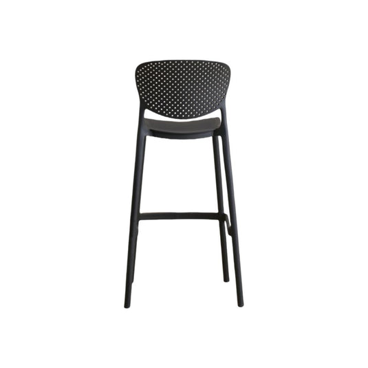 Set de 4 Sillas para Bar Río, Color Negro, Diseño Moderno