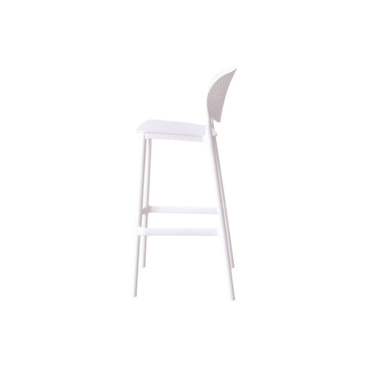 Set de 4 Sillas para Bar Río, Color Blanco, Diseño Moderno