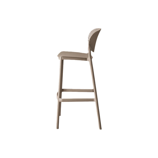 Silla para Bar Río, Color Taupe, Diseño Moderno