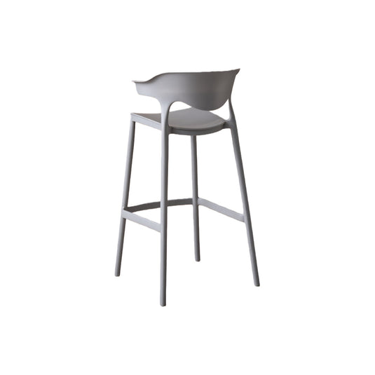 Set de 2 Sillas para Bar Elena, Color Gris Oscuro, Diseño Moderno