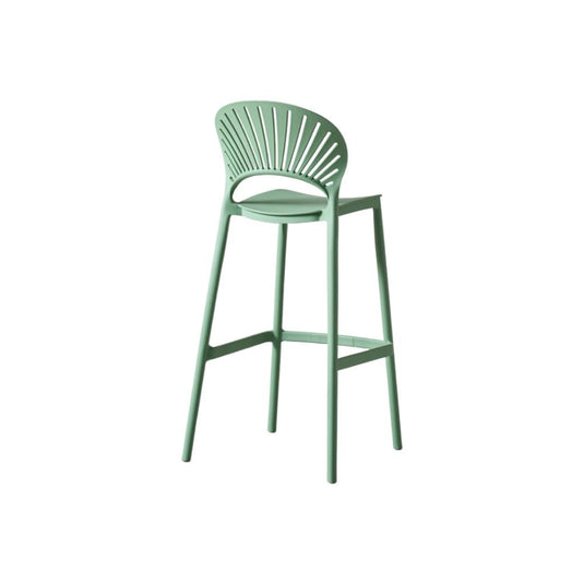 Set de 4 Sillas para Bar Paraíso, Color Verde Olivo, Diseño Moderno