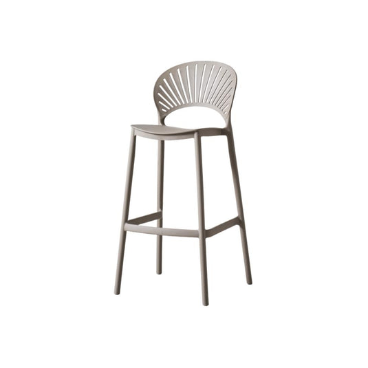 Silla para Bar Paraiso, Color Taupe, Diseño moderno X2