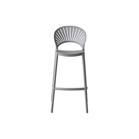 Silla para Bar Paraíso, Color Gris Oscuro, Diseño Moderno