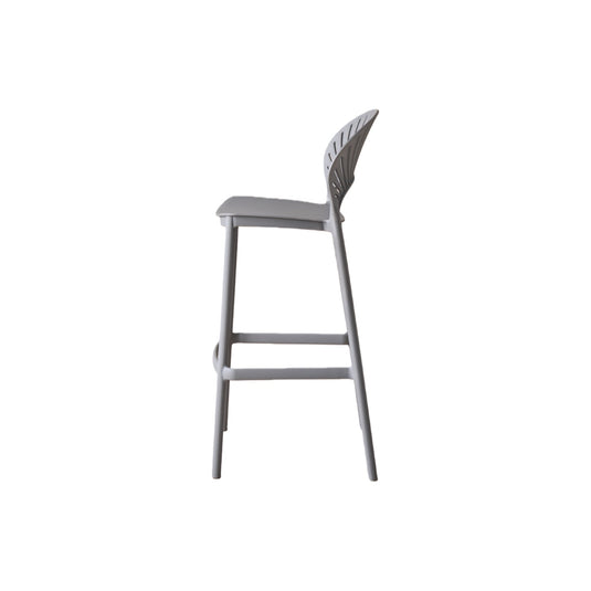 Set de 4 Sillas para Bar Paraíso, Color Gris Oscuro, Diseño Moderno