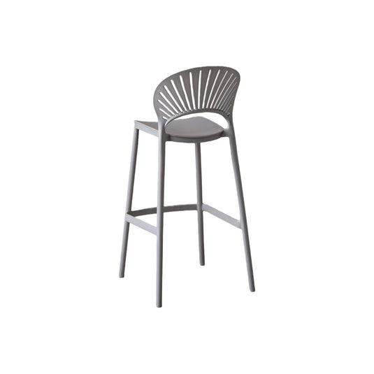Set de 4 Sillas para Bar Paraíso, Color Gris Oscuro, Diseño Moderno