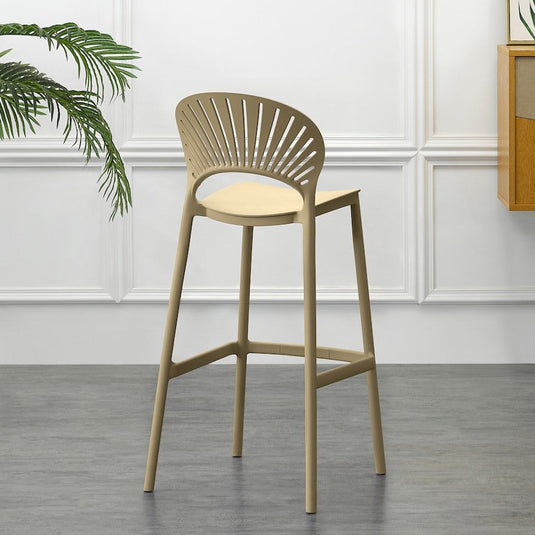 Set de 2 Sillas para Bar Paraíso, Color Khaki, Diseño Moderno