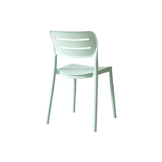 Set de 4 Sillas Harriman, Azul Claro, con Medio Espaldar y Diseño Minimalista