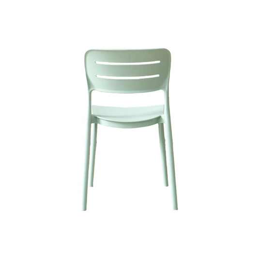 Set de 4 Sillas Harriman, Azul Claro, con Medio Espaldar y Diseño Minimalista