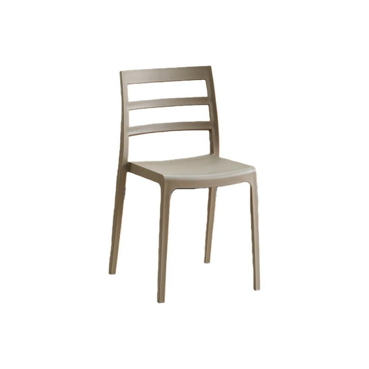 Set de 2 Sillas New York, Taupe, con Espaldar en Líneas y Diseño Minimalista
