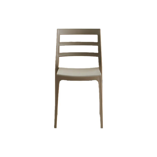 Set de 2 Sillas New York, Taupe, con Espaldar en Líneas y Diseño Minimalista