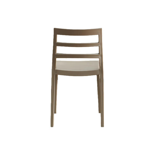 Set de 2 Sillas New York, Taupe, con Espaldar en Líneas y Diseño Minimalista