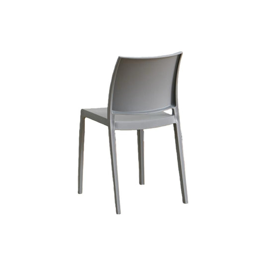 Silla Soho, Gris Oscuro, con Espaldar Cerrado y Diseño Minimalista