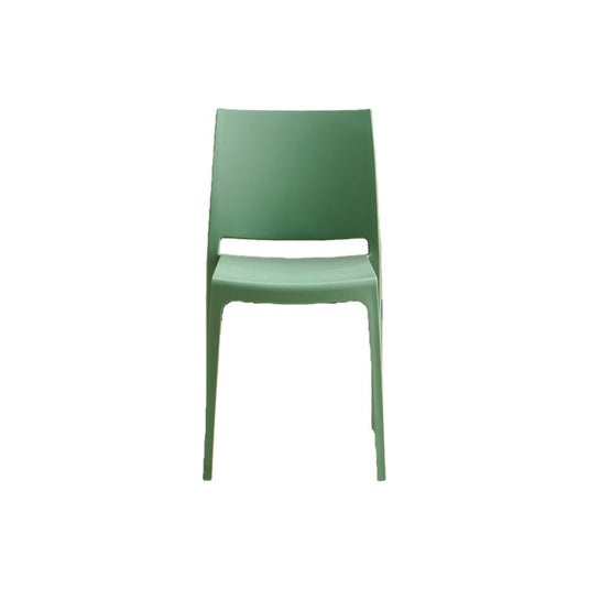 Set de 4 Sillas Soho, Verde, con Espaldar Cerrado y Diseño Minimalista