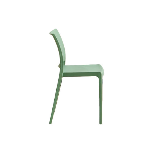Set de 2 Sillas Soho, Verde, con Espaldar Cerrado y Diseño Minimalista