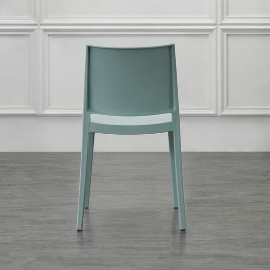 Set de 2 Sillas Soho, Azul Claro, con Espaldar Cerrado y Diseño Minimalista