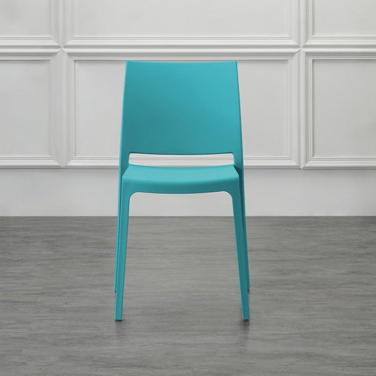 Set de 4 Sillas Soho, Azul Marino, con Espaldar Cerrado y Diseño Minimalista