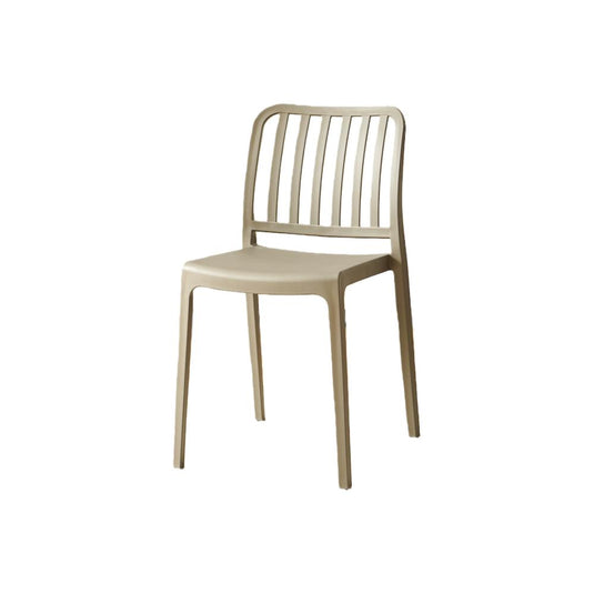 Set de 4 Sillas Brooklyn, Taupe, con Espaldar en Rayas y Diseño Minimalista