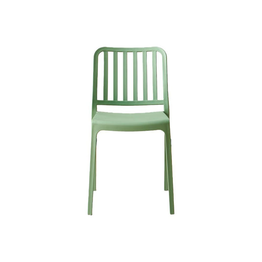 Set de 4 Sillas Brooklyn, Verde, con Espaldar en Rayas y Diseño Minimalista